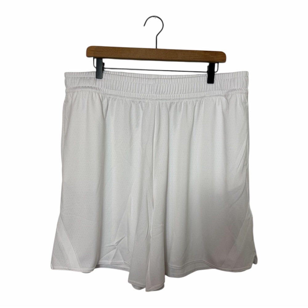 ADIDAS WOMEN WHITE SLCT BB SHORTS SIZE 2XLT BRAND NEW WITH TAGS
